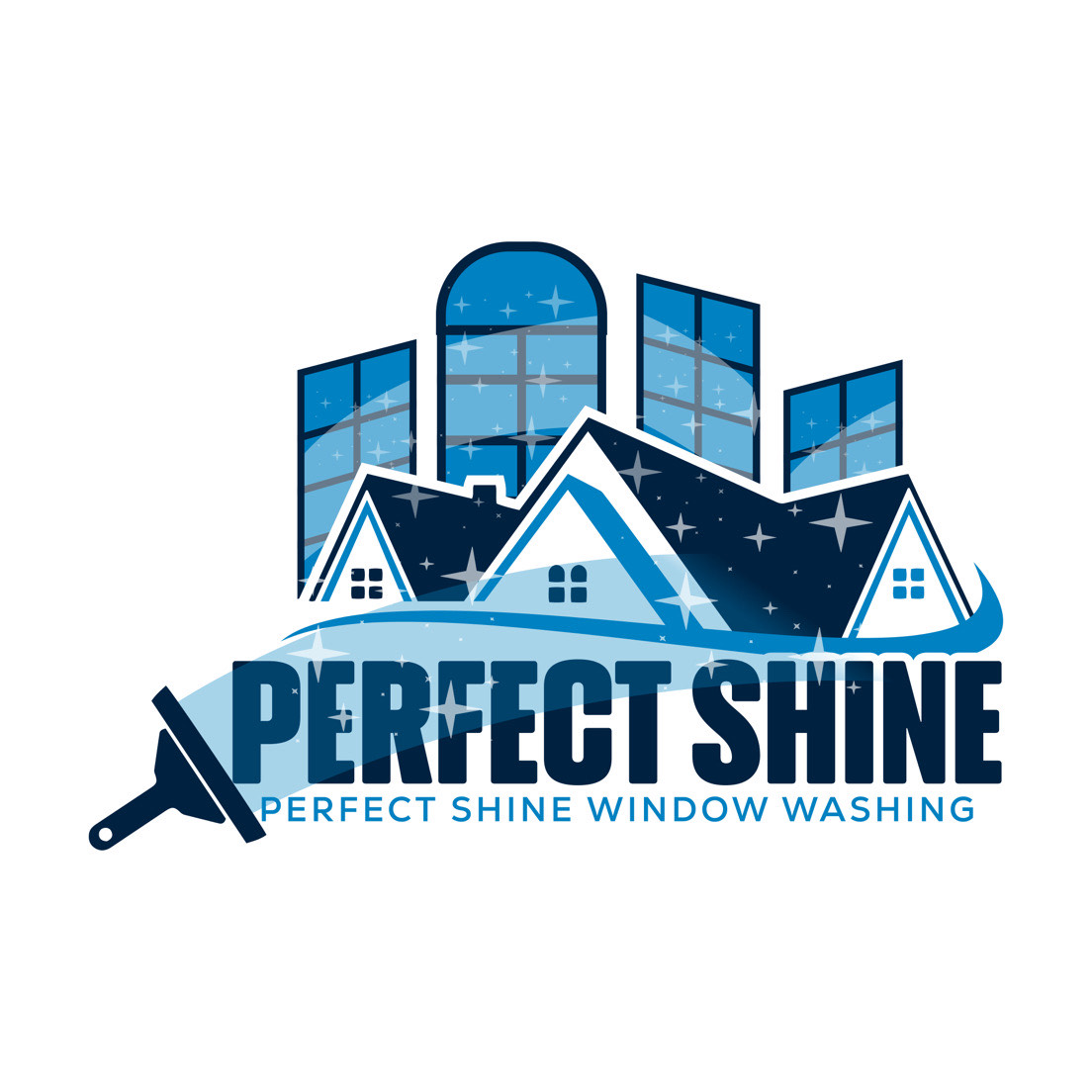 Perfect Shine Window Washing Logo